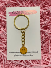 Load image into Gallery viewer, Smiley Colourful Charm Keyring