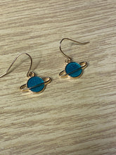 Load image into Gallery viewer, Colourful Space Planet Charm Earrings