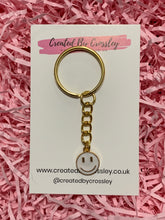 Load image into Gallery viewer, Smiley Colourful Charm Keyring
