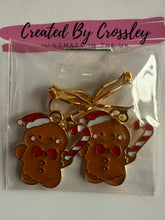 Load image into Gallery viewer, Gingerbread Man Clip On Earrings
