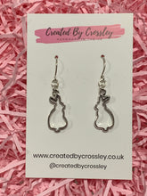 Load image into Gallery viewer, Rabbit Outline Charm Earrings
