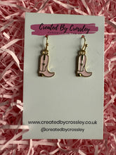 Load image into Gallery viewer, Cowboy boot Charm Earrings
