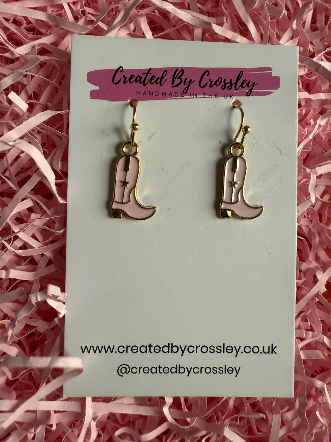Cowboy boot Charm Earrings