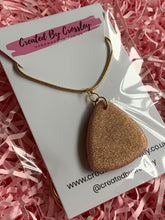 Load image into Gallery viewer, Sparkly Gold Clay Earrings and Necklace
