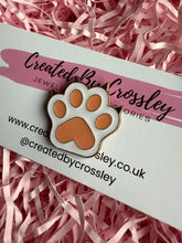 Load image into Gallery viewer, Paw Print Pin Badge
