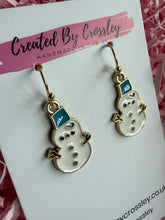 Load image into Gallery viewer, Snowman Charm Earrings
