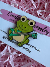 Load image into Gallery viewer, Guitar Frog Pin Badge
