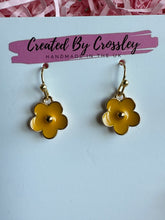 Load image into Gallery viewer, Yellow Flower Charm Earrings
