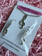 Load image into Gallery viewer, Treble Clef Jewellery Set
