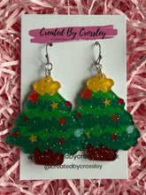 Load image into Gallery viewer, Large Christmas Tree Charm Earrings
