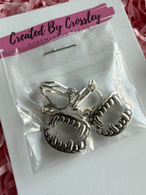 Load image into Gallery viewer, Vampire Teeth Clip On Earrings
