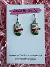 Load image into Gallery viewer, Christmas Mittens Charm Earrings
