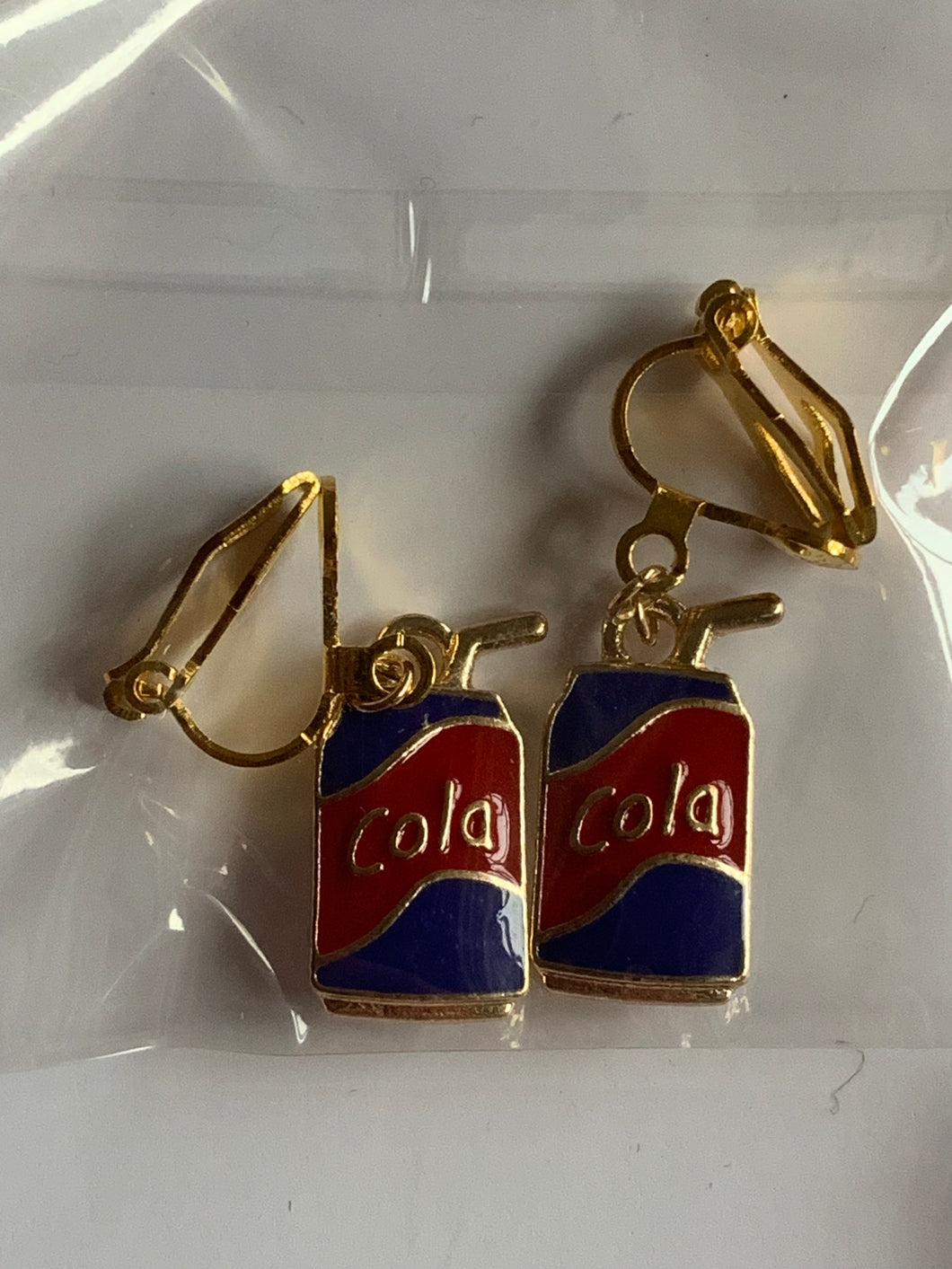 Cola Clip On Earrings