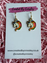 Load image into Gallery viewer, Unicorn Charm Earrings
