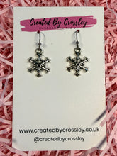 Load image into Gallery viewer, Snowflake Charm Earrings
