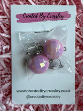 Load image into Gallery viewer, Light Pink Disco Ball Clip On Earrings
