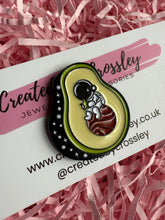 Load image into Gallery viewer, Space Avocado Pin Badge
