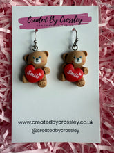 Load image into Gallery viewer, Smile Bear Charm Earrings
