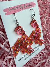 Load image into Gallery viewer, Festive Flamingo Charm Earrings
