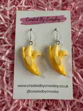 Load image into Gallery viewer, Banana Charm Earrings
