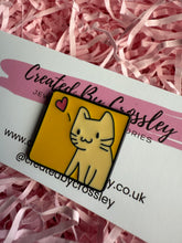 Load image into Gallery viewer, Yellow Cat Pin Badge
