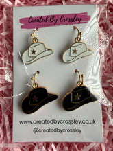 Load image into Gallery viewer, Cowboy Hat Earring Duo
