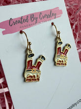 Load image into Gallery viewer, Santa Claus Chimney Charm Earrings
