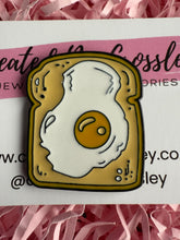 Load image into Gallery viewer, Egg Toast Pin Badge
