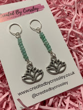 Load image into Gallery viewer, Green Lotus Hearing Aid Charms
