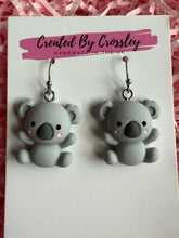 Load image into Gallery viewer, Koala Charm Earrings
