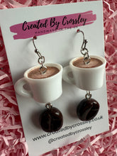 Load image into Gallery viewer, Coffee Charm Earrings
