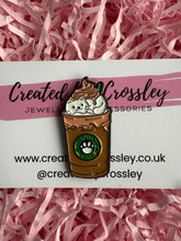 Load image into Gallery viewer, Catpuccino Cat Coffee Pin Badge
