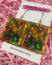 Load image into Gallery viewer, Large Rose Arch Charm Earrings
