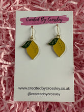 Load image into Gallery viewer, Lemon Charm Earrings
