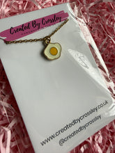Load image into Gallery viewer, Mini Fried Egg Charm Necklace
