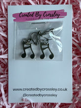 Load image into Gallery viewer, Music Notes Clip On Earrings
