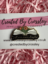 Load image into Gallery viewer, “Just one more chapter” Book Pin Badge
