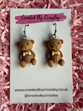 Load image into Gallery viewer, Teddy Bear Charm Earrings
