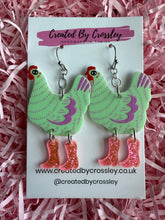 Load image into Gallery viewer, Chicken Charm Earrings
