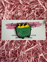Load image into Gallery viewer, “Negative Thoughts” Trash Bin Pin Badge
