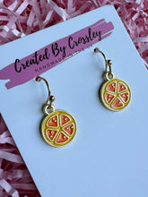 Load image into Gallery viewer, Orange Slice Charm Earrings
