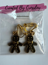 Load image into Gallery viewer, Gingerbread Man Clip On Earrings
