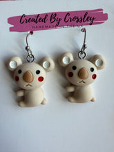 Load image into Gallery viewer, Koala Charm Earrings
