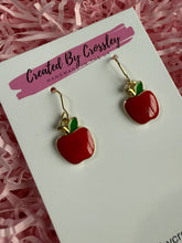 Load image into Gallery viewer, Apple Charm Earrings
