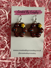 Load image into Gallery viewer, Chocolate Doughnut Charm Earrings
