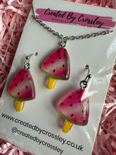 Load image into Gallery viewer, Watermelon Lolly Jewellery Set
