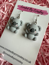Load image into Gallery viewer, Koala Charm Earrings
