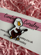 Load image into Gallery viewer, Guitar Duck Pin Badge
