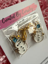 Load image into Gallery viewer, Snowman Clip On Earrings
