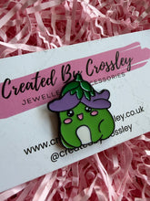 Load image into Gallery viewer, Flower Frog Pin Badge
